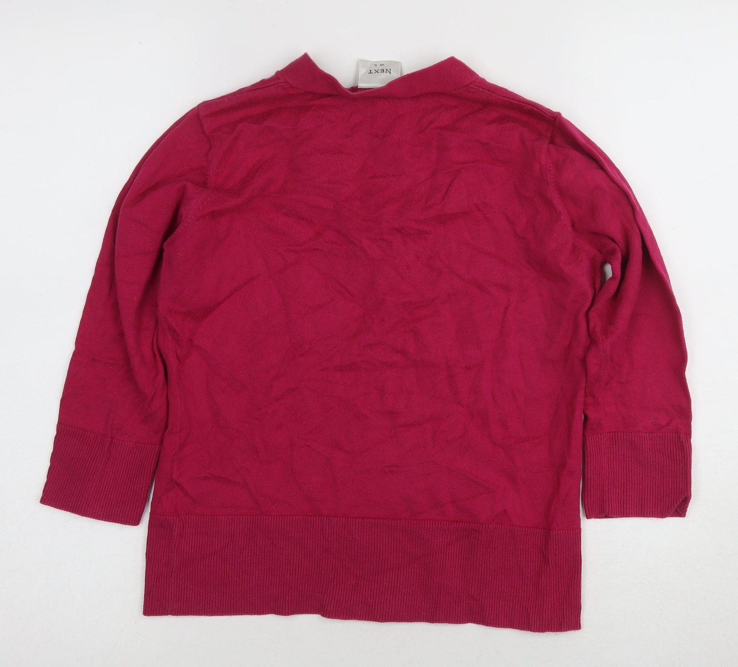 Womens UK Size 12 NEXT Red Basic T-Shirt
