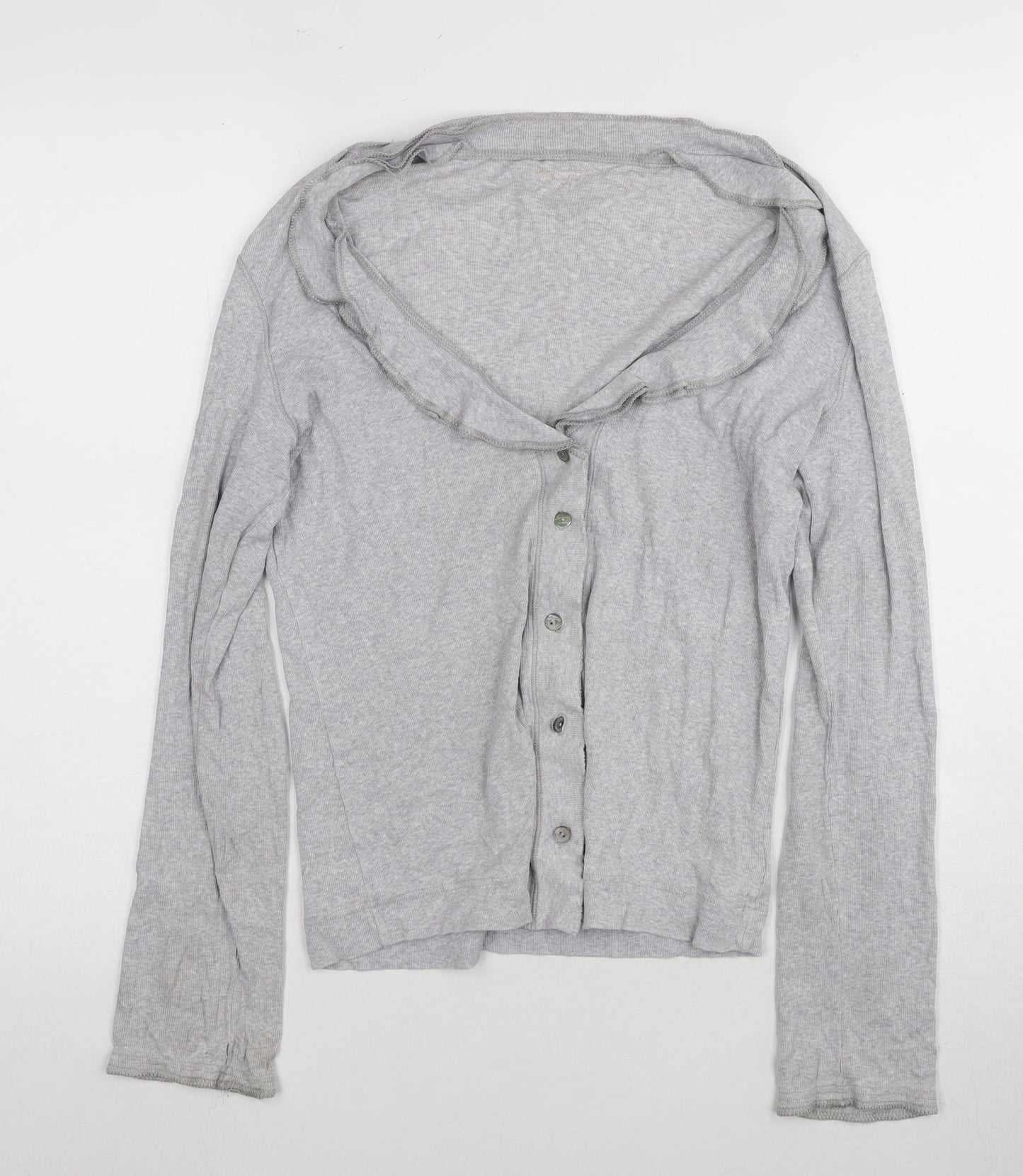 Marc Cain Women's Grey Cardigan Size 16 Button Detail