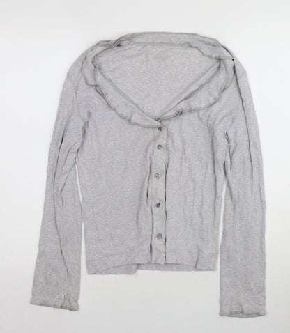 Marc Cain Women's Grey Cardigan Size 16 Button Detail