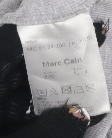 Marc Cain Women's Grey Cardigan Size 16 Button Detail