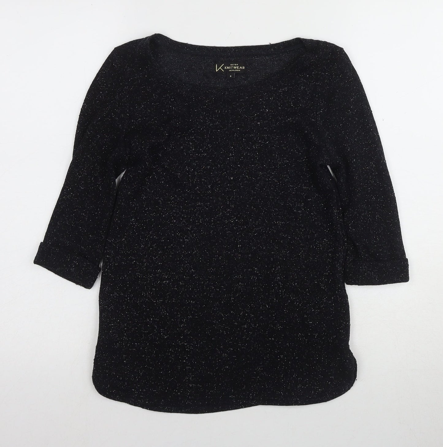 Womens UK Size 8 New Look Black Pullover Jumper
