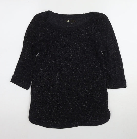 Womens UK Size 8 New Look Black Pullover Jumper