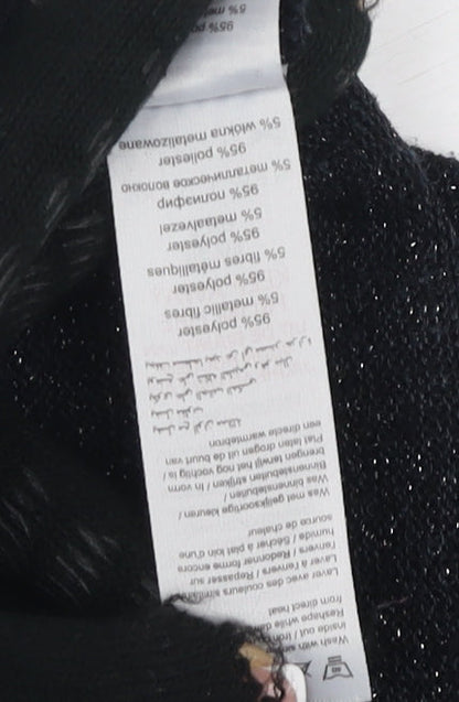 Womens UK Size 8 New Look Black Pullover Jumper