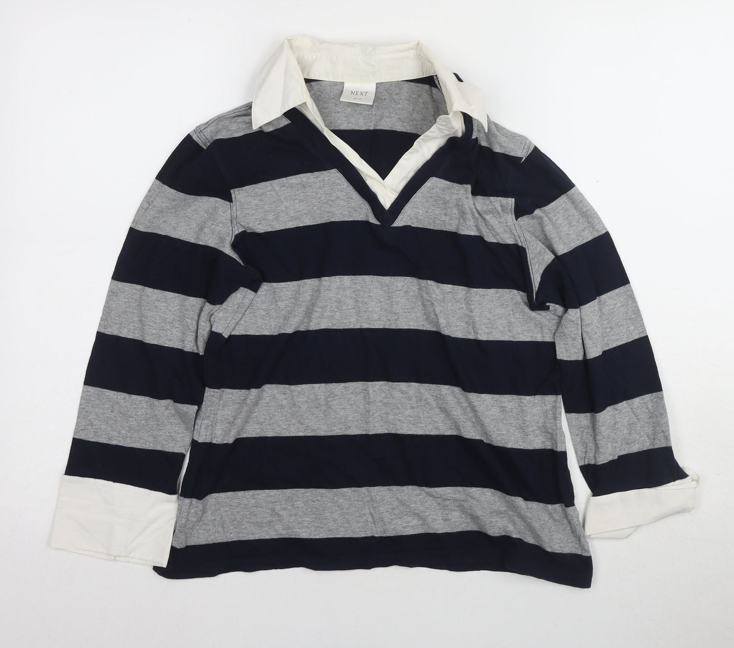 Next Women's Multicoloured Striped Button-Up Shirt