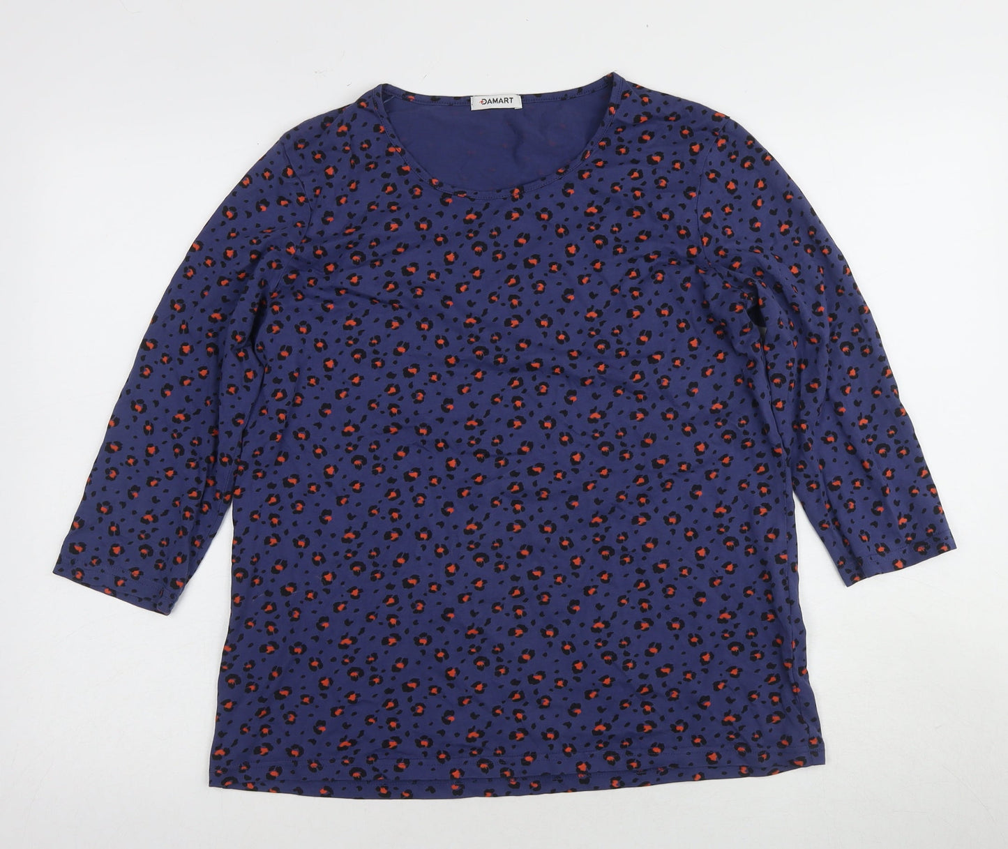 Womens UK Size 12 Damart Blue Basic Blouse