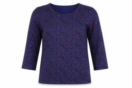 Womens UK Size 12 Damart Blue Basic Blouse