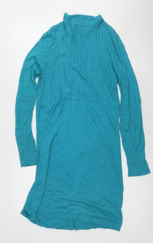 Womens UK Size S Wallis Blue Tunic Jumper