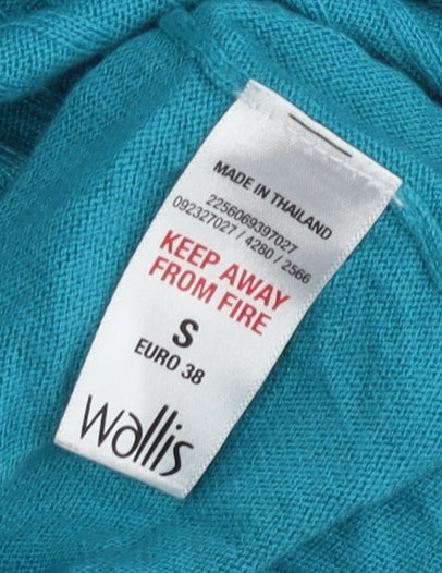 Womens UK Size S Wallis Blue Tunic Jumper