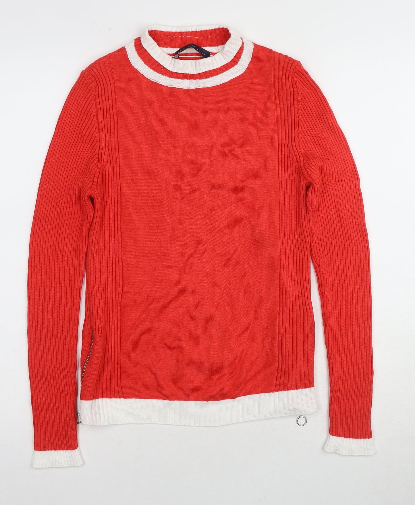 Womens UK Size 10 Marks and Spencer Red Ringer Jersey