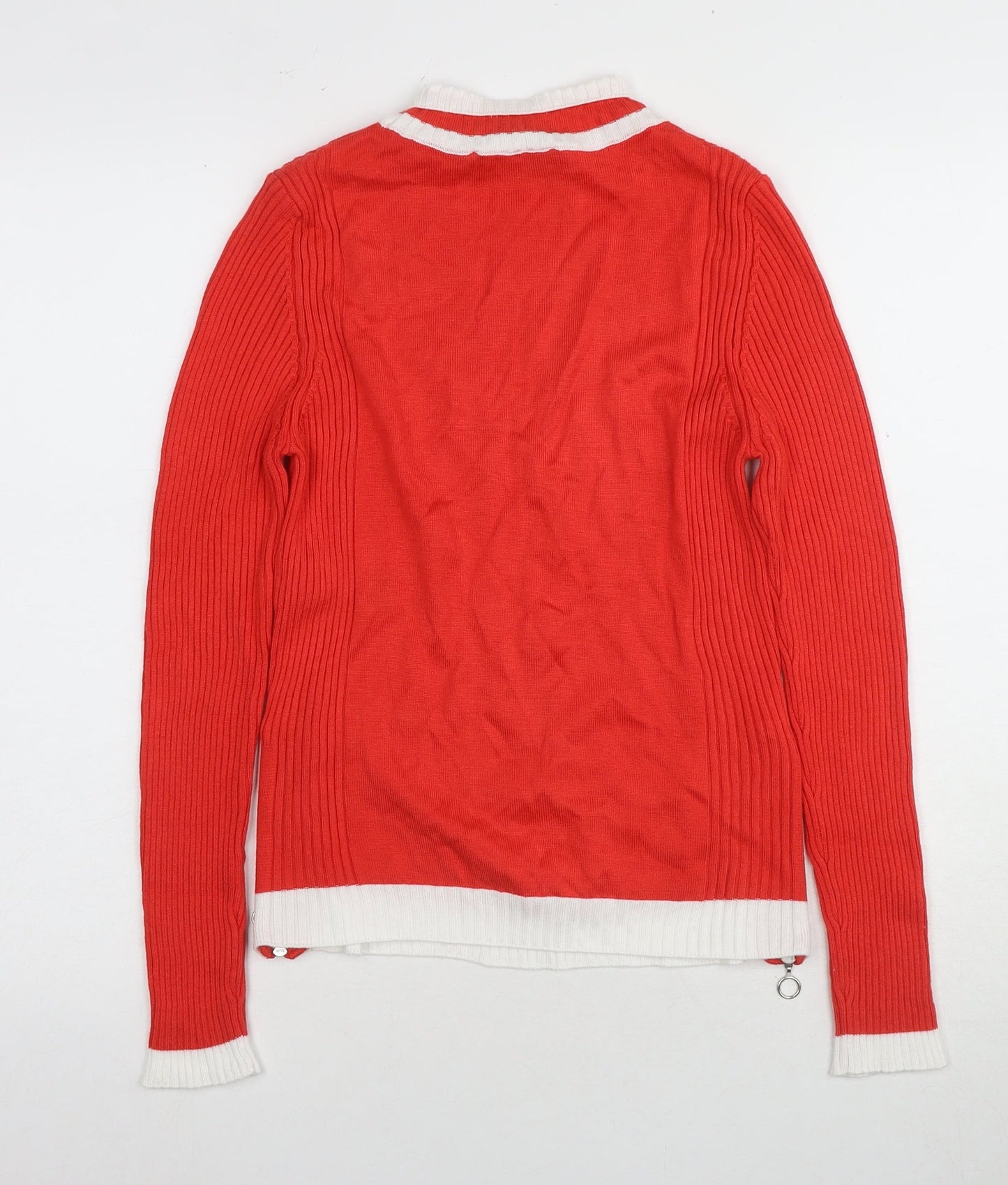 Womens UK Size 10 Marks and Spencer Red Ringer Jersey