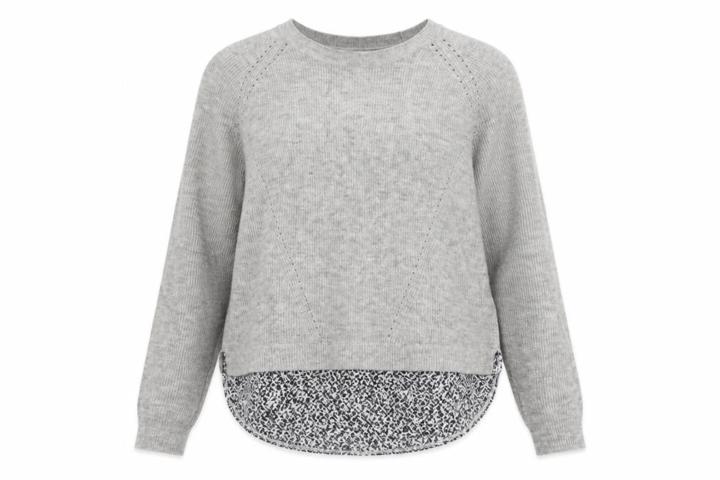 Womens UK Size 14 Marks and Spencer Grey Pullover Jumper