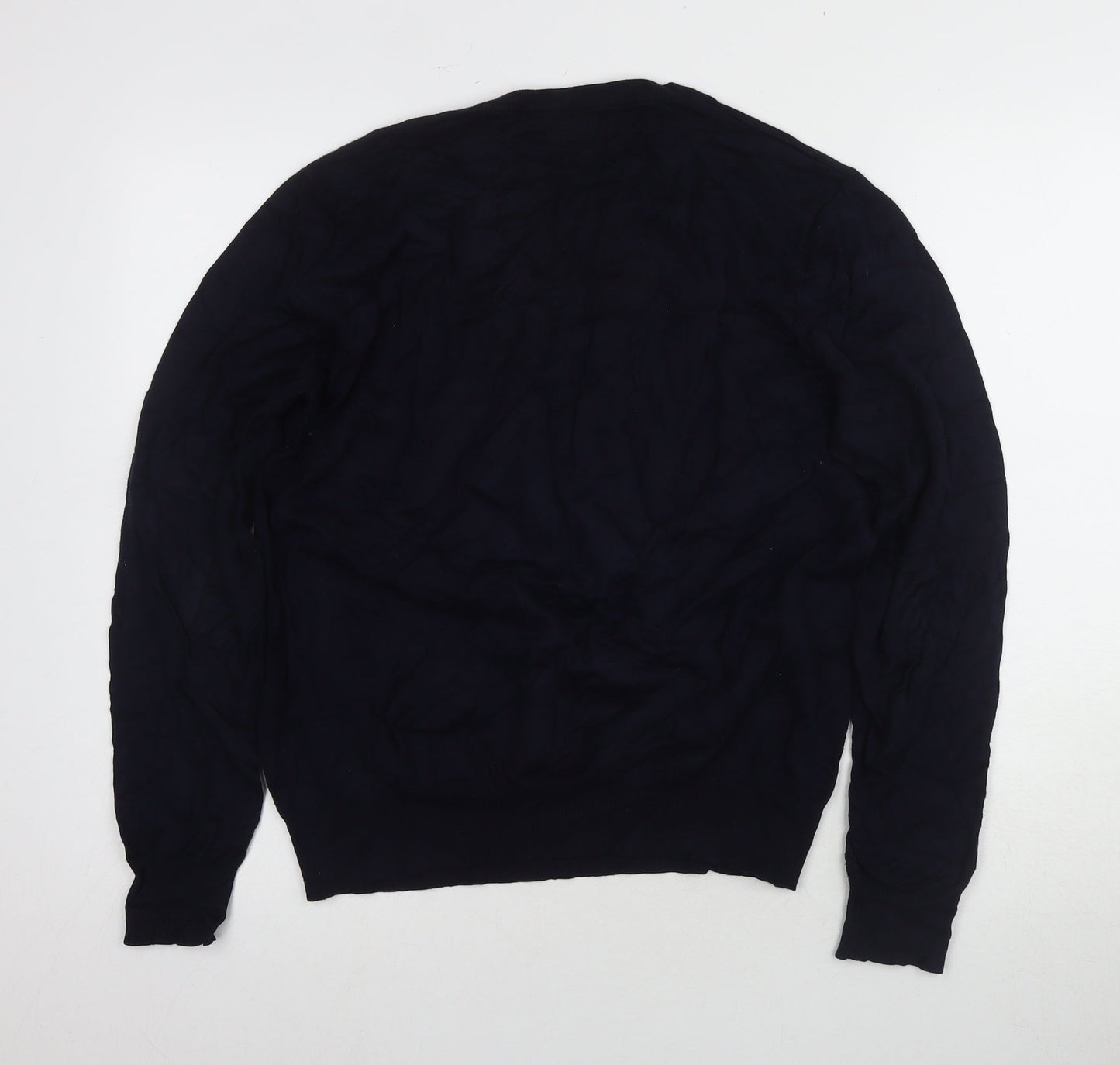 Christiano Balducci Men's Black V-Neck Pullover Jumper M