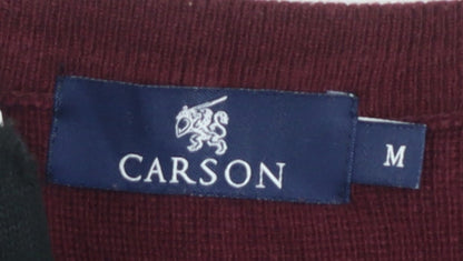 Carson Men’s Red V-Neck Pullover Jumper M