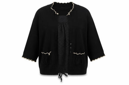 Per Una Women's Black Kimono Style Top Size 14