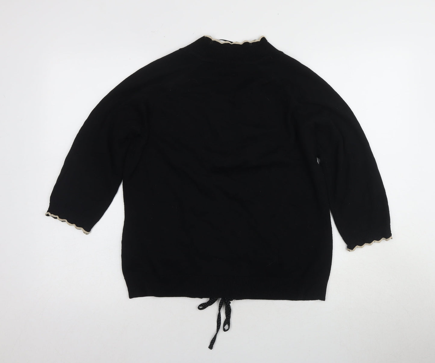Per Una Women's Black Kimono Style Top Size 14