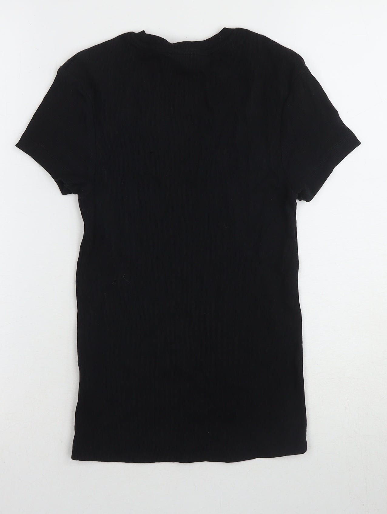 Womens UK Size 12 Marks and Spencer Black Basic T-Shirt
