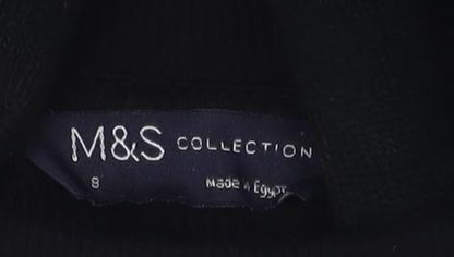 Womens UK Size 12 Marks and Spencer Black Basic T-Shirt