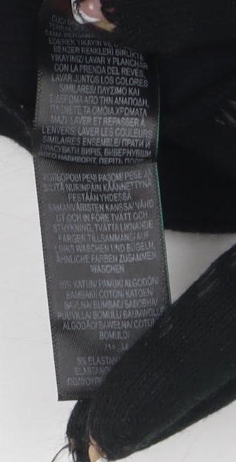 Womens UK Size 12 Marks and Spencer Black Basic T-Shirt
