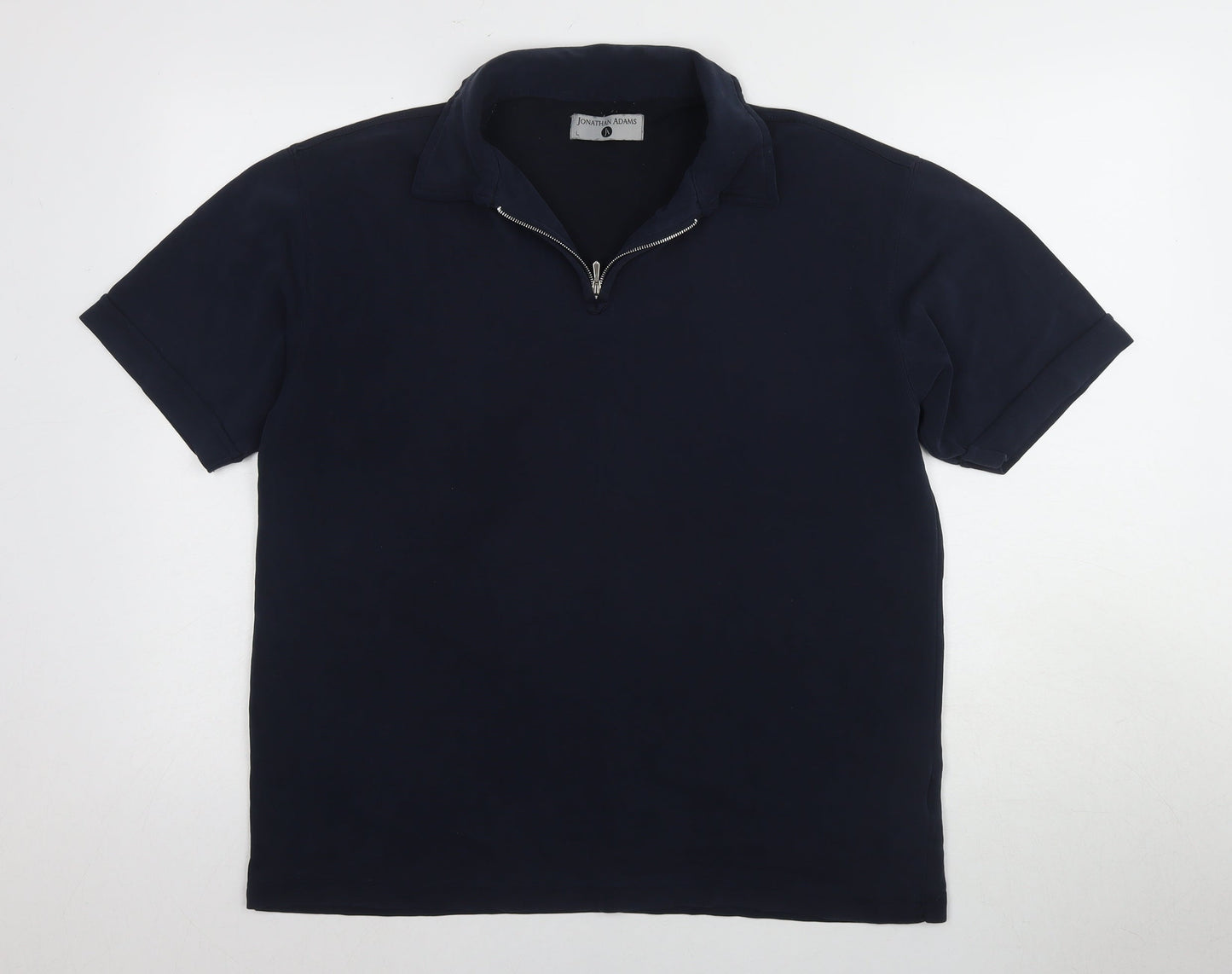 Jonathan Adams Men's Blue Polo Shirt Size 12 Short Sleeve