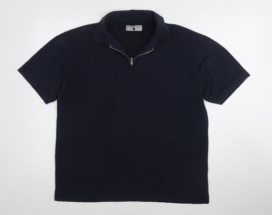 Jonathan Adams Men's Blue Polo Shirt Size 12 Short Sleeve