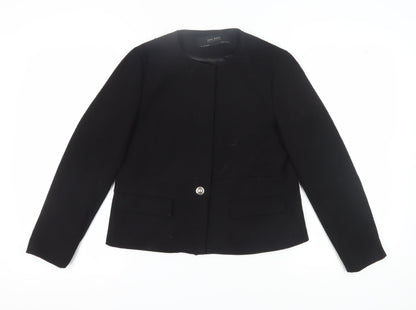 Zara Women's Black Blazer Size 8 Regular