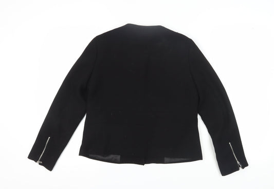 Zara Women's Black Blazer Size 8 Regular