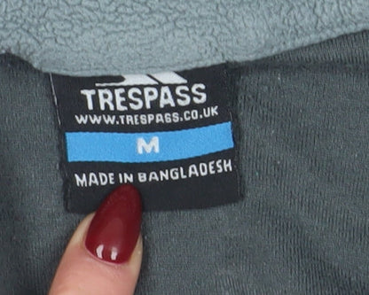 Trespass Grey Unisex Henley Sweatshirt M, 1/2 Zip, Outdoor Casual
