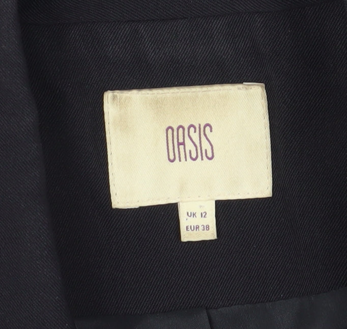 Oasis Women's Black Blazer - UK 12, Regular Fit