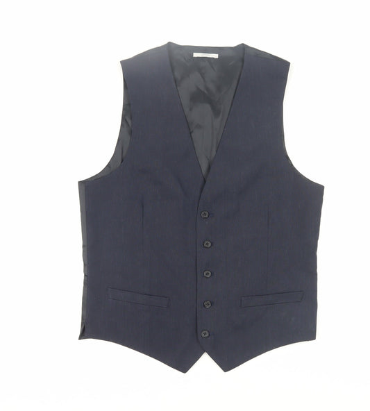 Mens UK Size 38 Marks and Spencer  Blue Suit Jacket