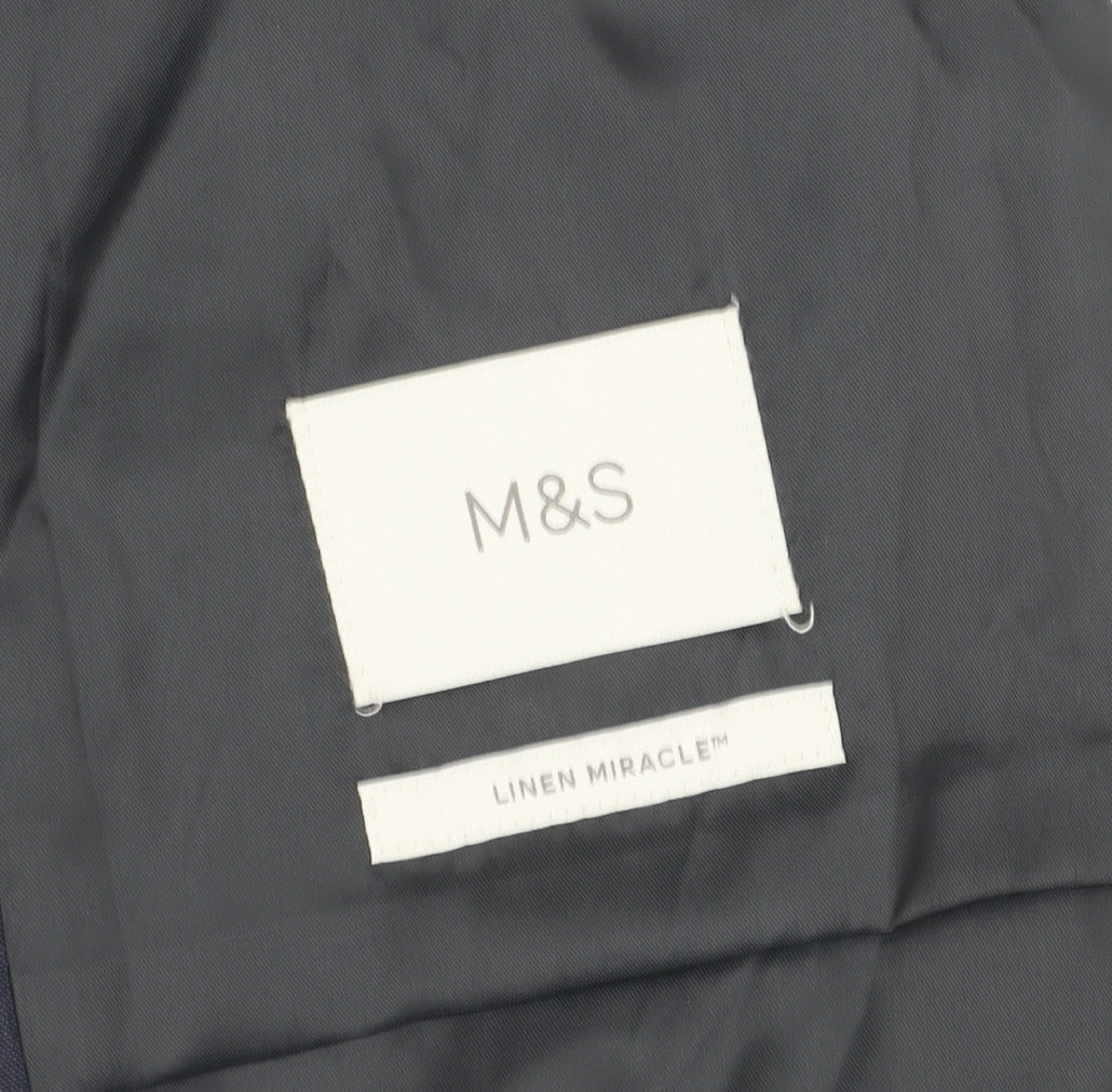 Mens UK Size 38 Marks and Spencer  Blue Suit Jacket