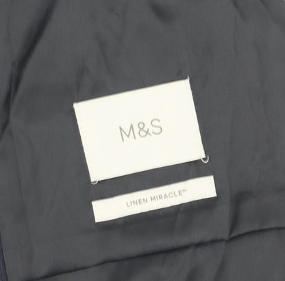 Mens UK Size 38 Marks and Spencer  Blue Suit Jacket