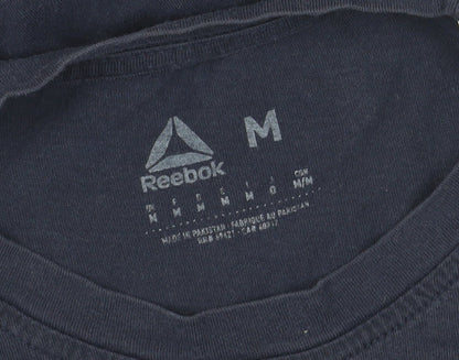 Reebok Men's Blue Medium Logo T-Shirt