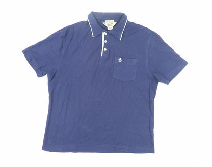 Penguin Men's Blue Polo Shirt XS Slim Fit