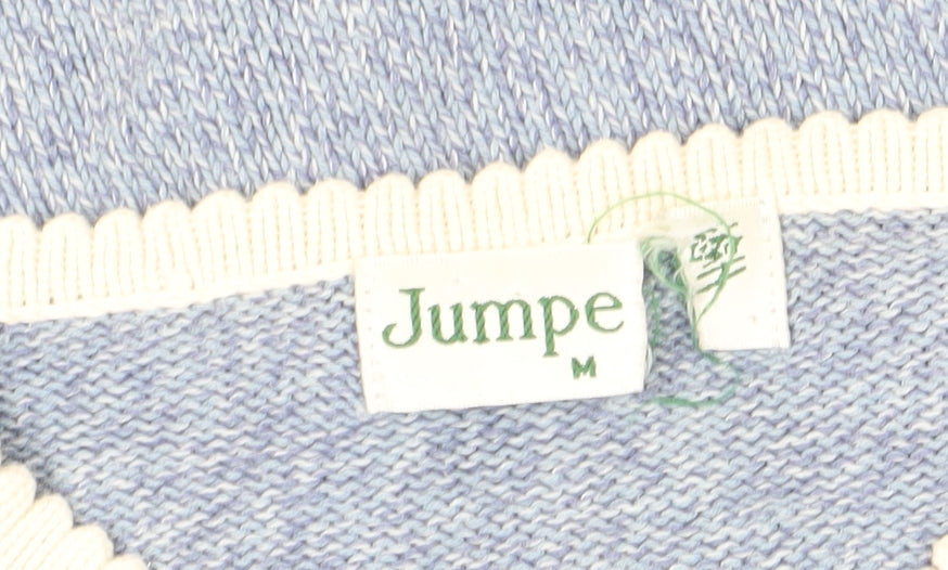Jumpe Women's Blue V-Neck Cardigan M