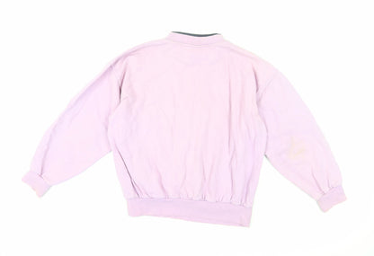 Adidas Women's Pink Logo Sweatshirt Size S