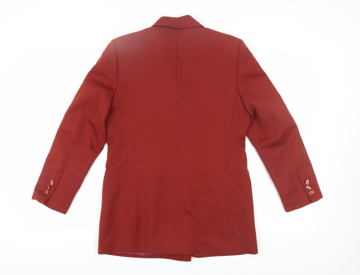 Marks and Spencer Women's Red Double-Breasted Blazer Size 12