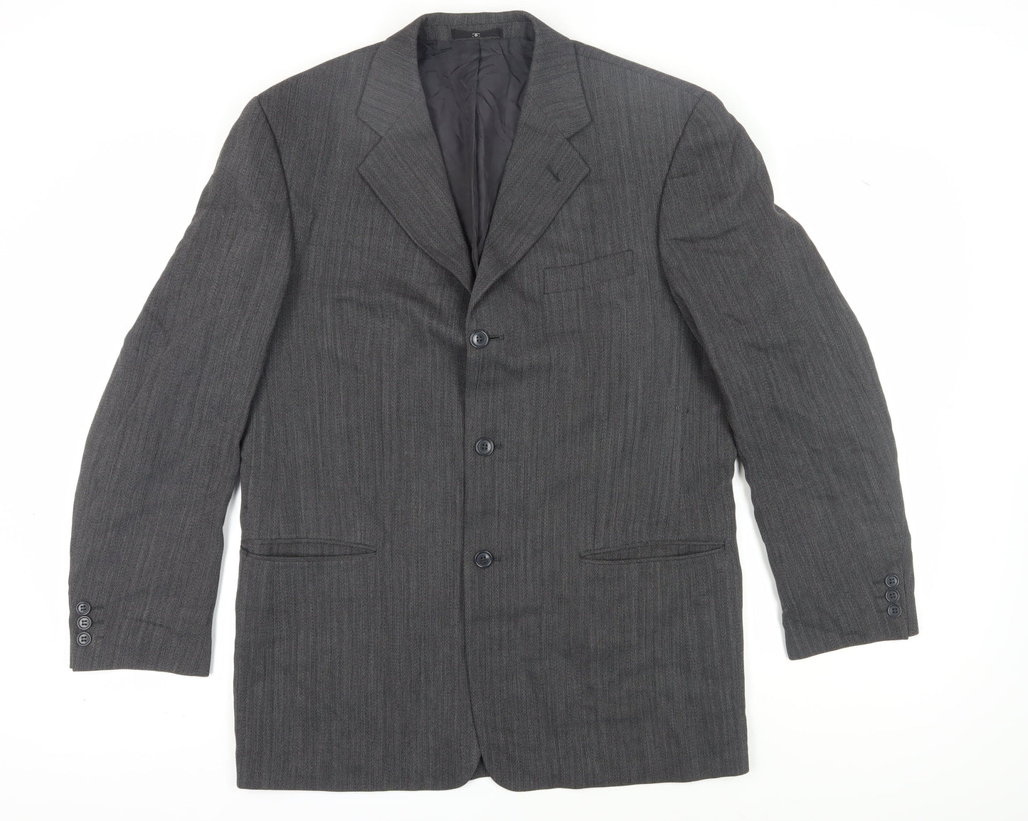 Mens UK Size 42 Ciro Citterio Regular Grey Suit Jacket