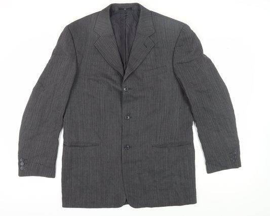 Mens UK Size 42 Ciro Citterio Regular Grey Suit Jacket
