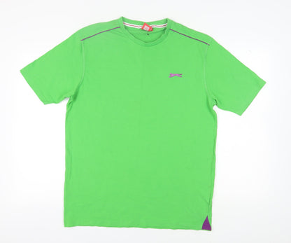 Slazenger Men's XL Green Crew Neck T-Shirt