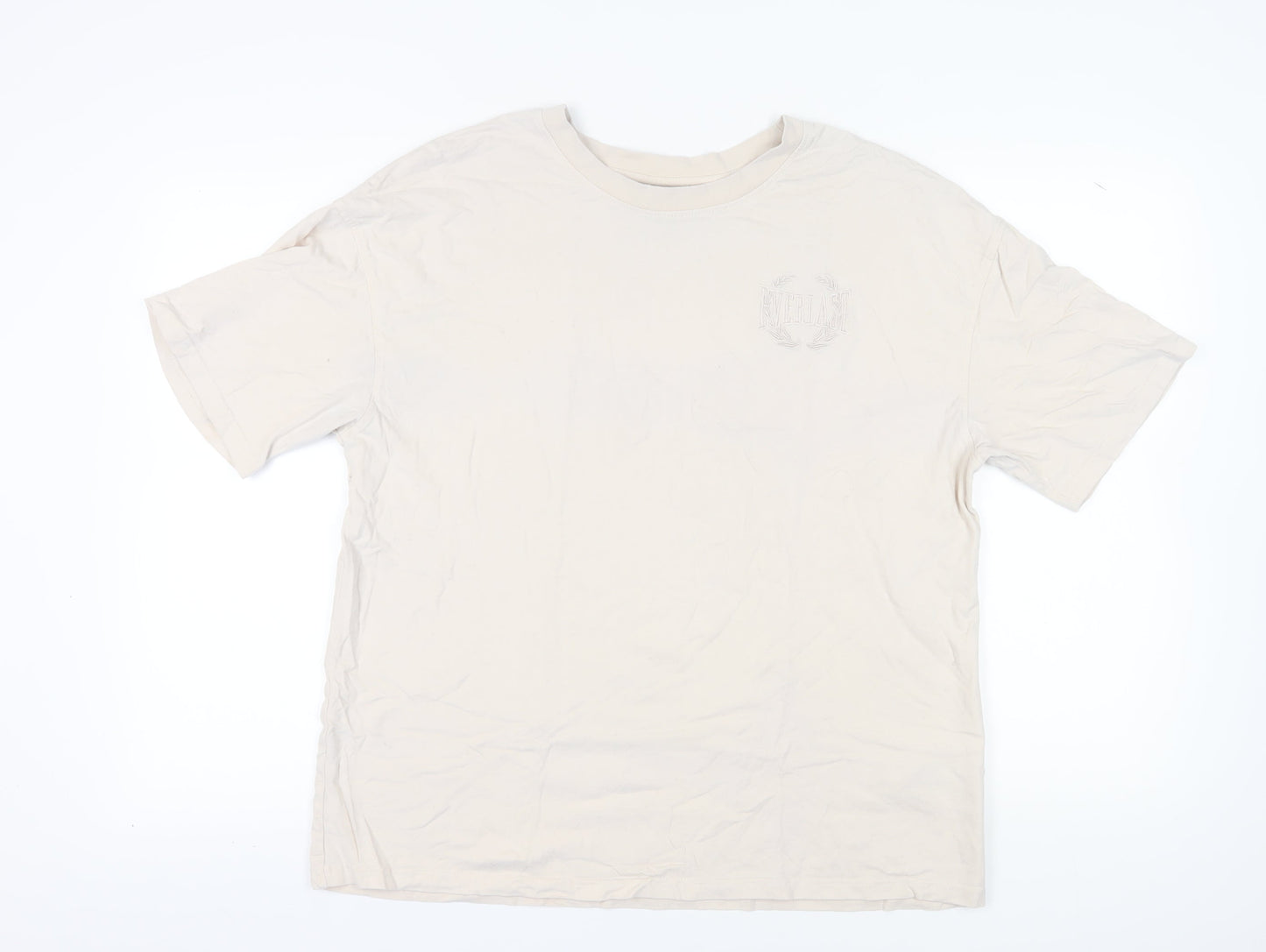 Womens UK Size 14 Everlast Beige Basic T-Shirt