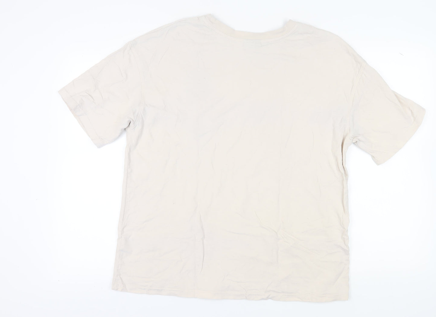 Womens UK Size 14 Everlast Beige Basic T-Shirt