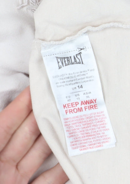 Womens UK Size 14 Everlast Beige Basic T-Shirt