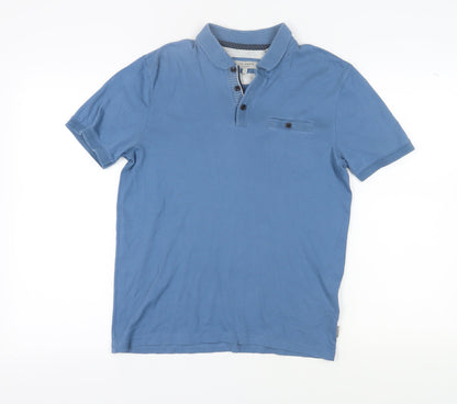 Ted Baker Men’s Blue Polo Shirt Size 34 Short Sleeve