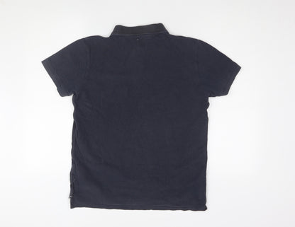 Jack Wills Men's Black Polo Shirt M