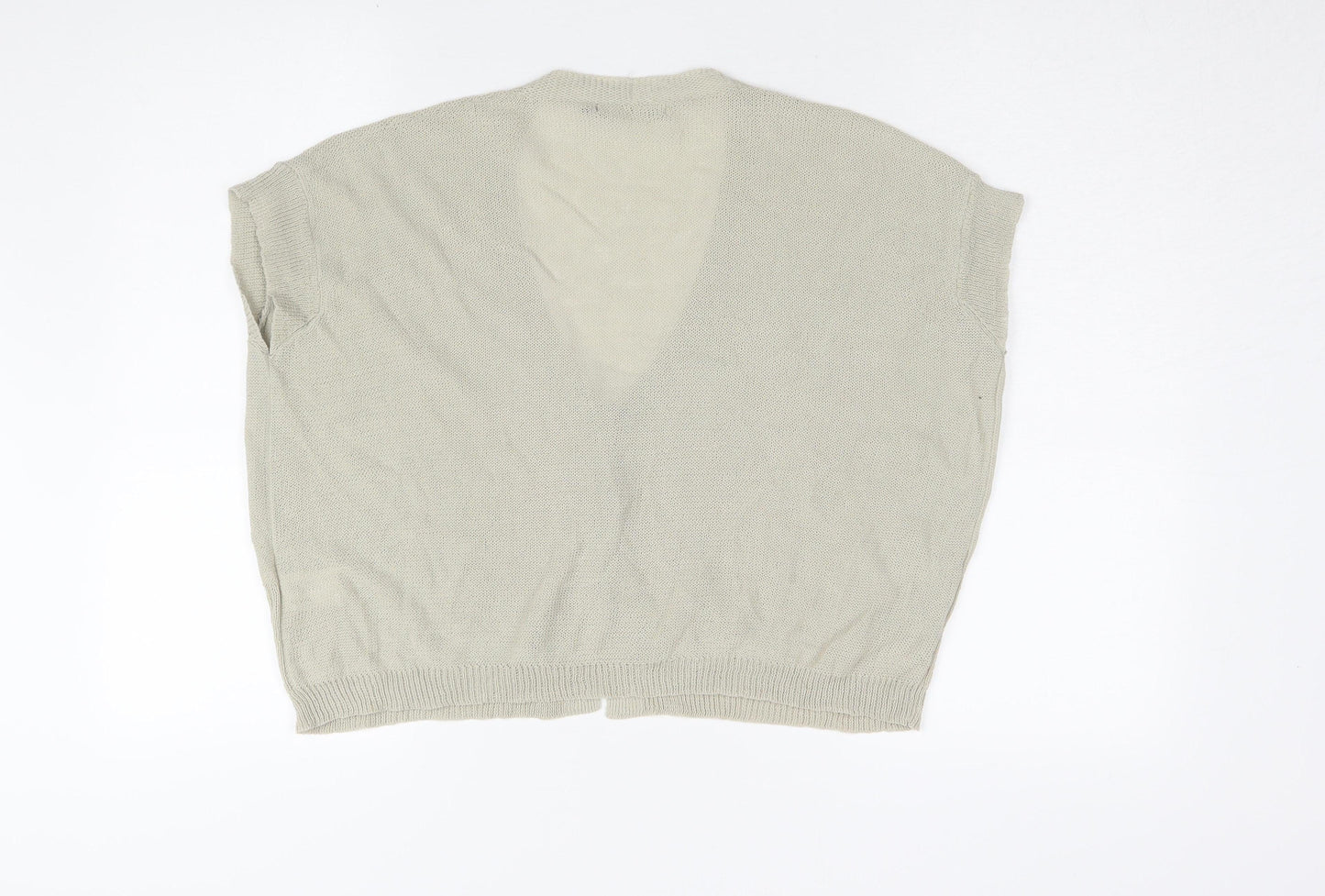 Womens UK Size S Sandwich Beige Cardigan Jumper