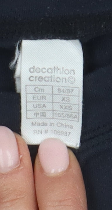 Decathlon Men's Black XS Athletic Pullover Top