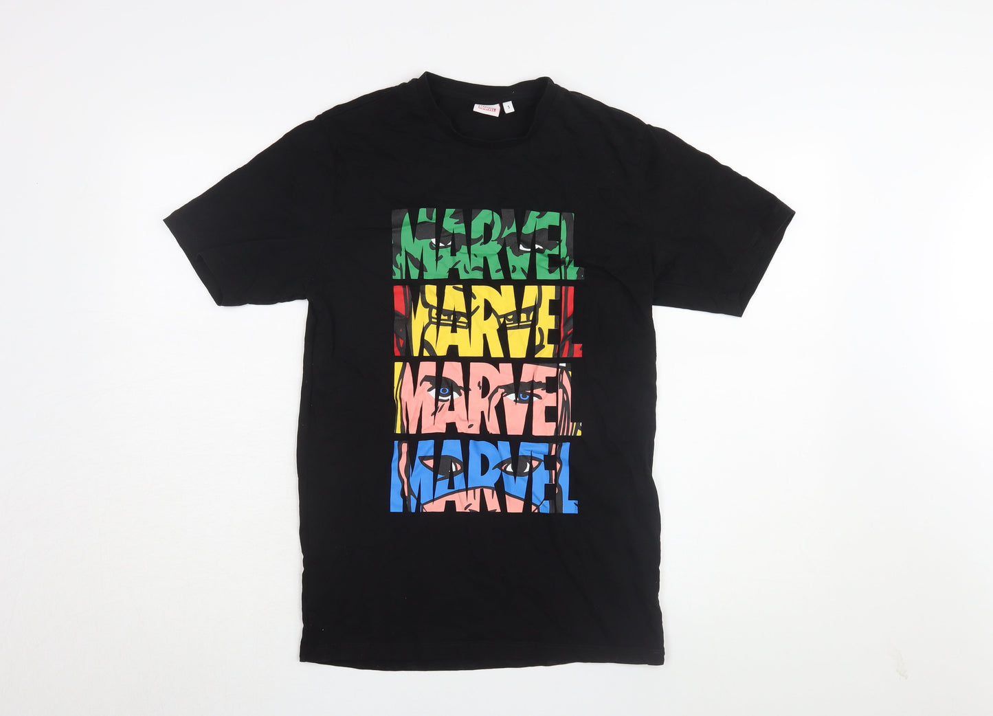 Marvel Men's Black Graphic T-Shirt, Size S