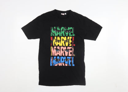 Marvel Men's Black Graphic T-Shirt, Size S