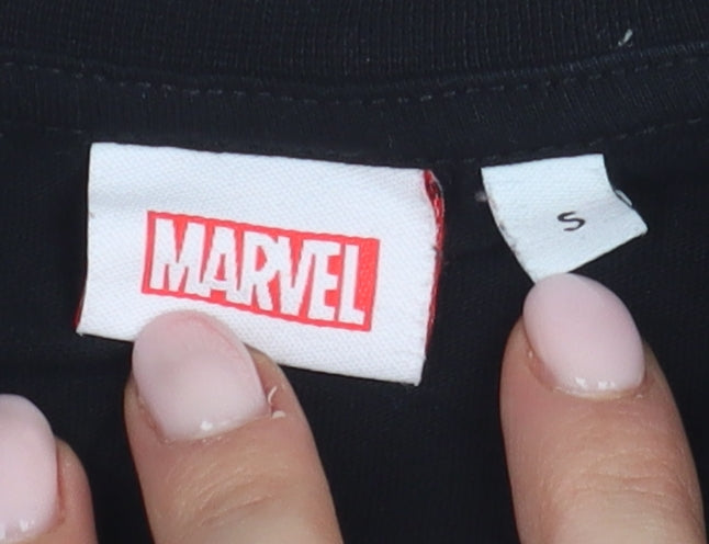 Marvel Men's Black Graphic T-Shirt, Size S