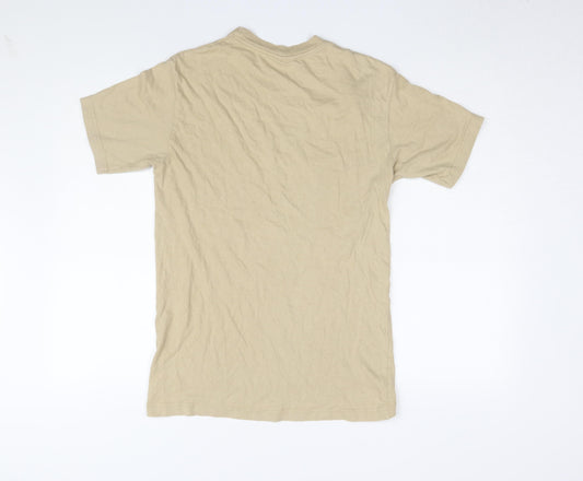 Puma Men's Beige Short Sleeve T-Shirt M